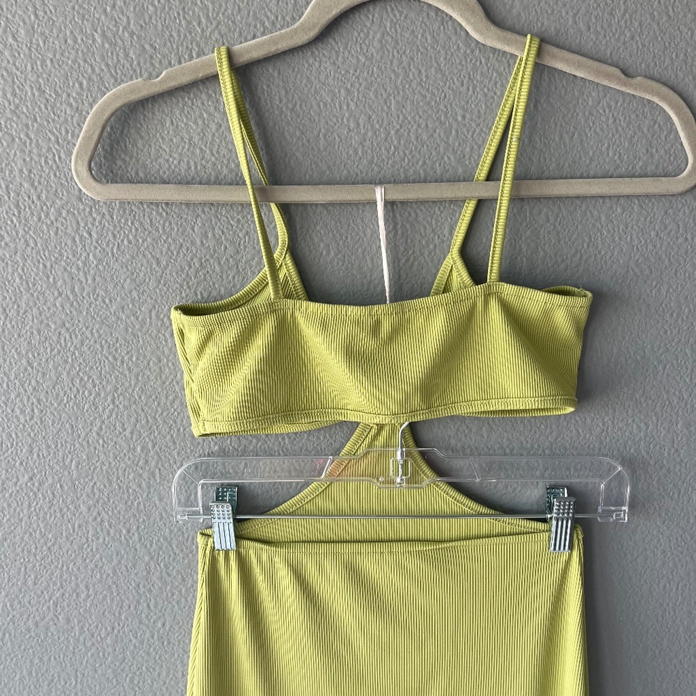 Knot Front Cutout Ribbed Mini Dress - Picture 10 of 12